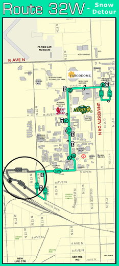 Route 32W Snow Detour