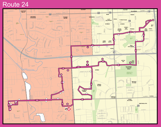 Route 24 Map - 8/1/18