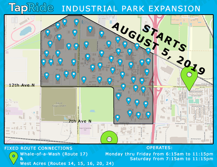 Industrial Park TapRide Zone