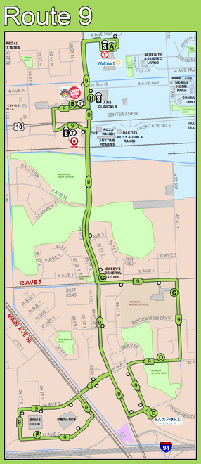 Route 9 Map - 8/1/18