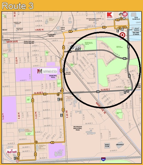 Route 3 snow detour map