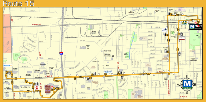 Route 15 Map - 8/1/18