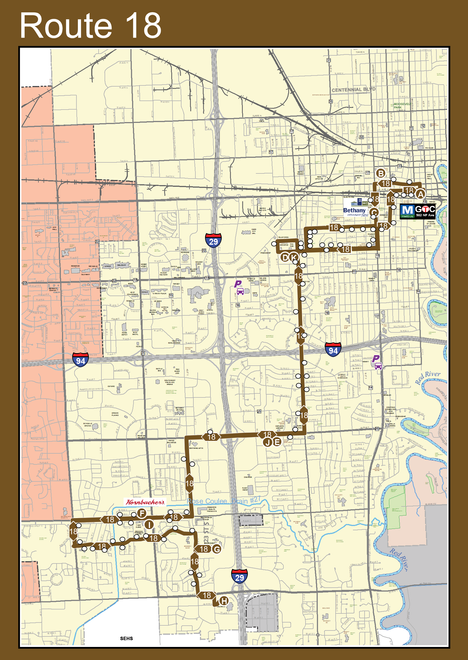 Route 18 Map - 8/1/18