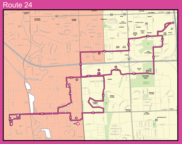 Route 24 Map - 8/1/18