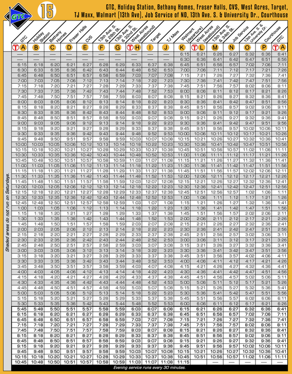 Matbus Route Changes August 1 2018