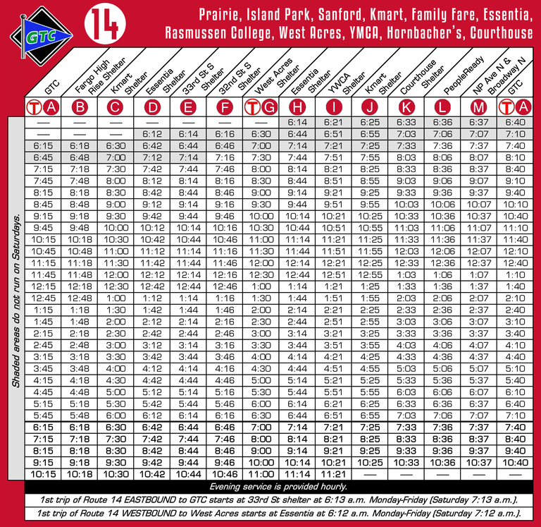 Matbus Route 14