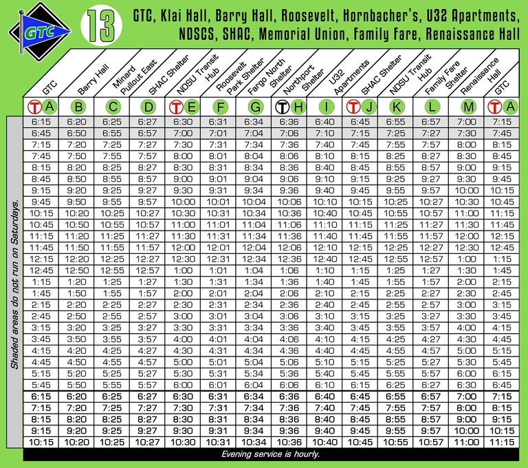 Matbus Route 13