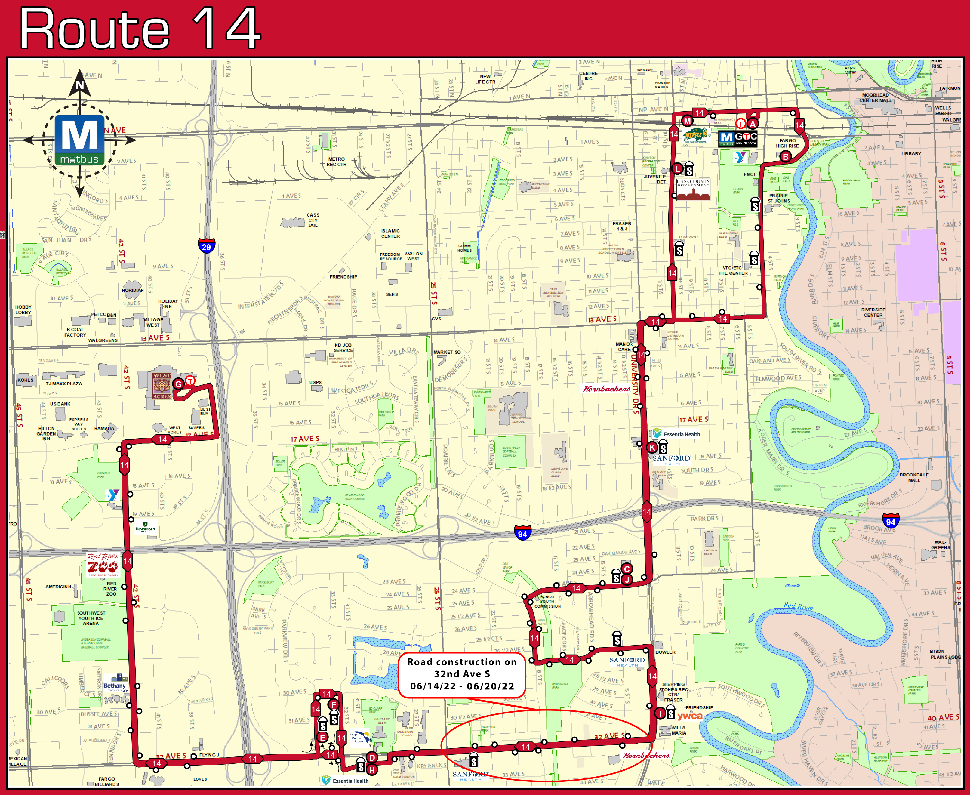 Fargo Mat Bus Route Map Mqlrbixxlana2M