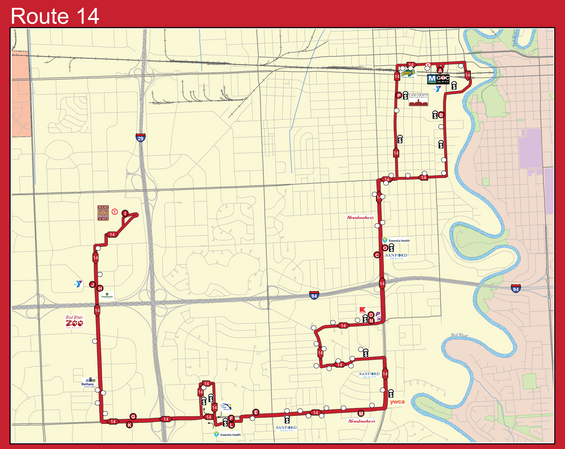 Route 14 Map - 8/1/18