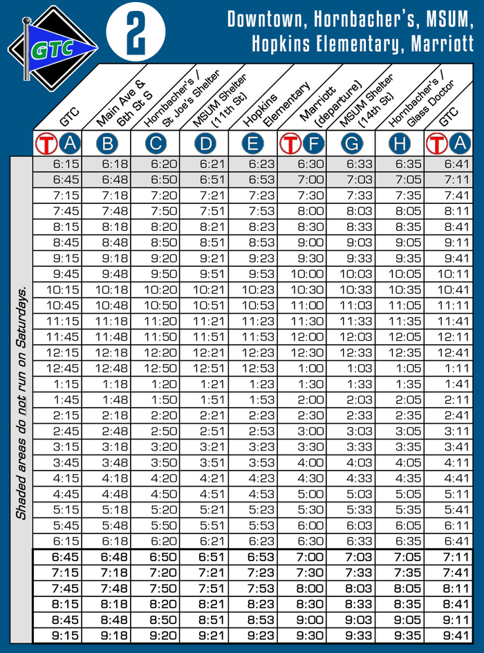 Fargo Mat Bus Route Map Matbus - Route 02