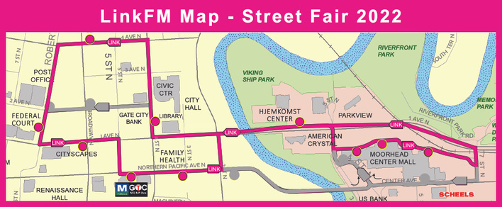 LinkFM Street Fair Map 2022