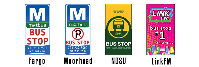 Bus Stop Signs Graphic